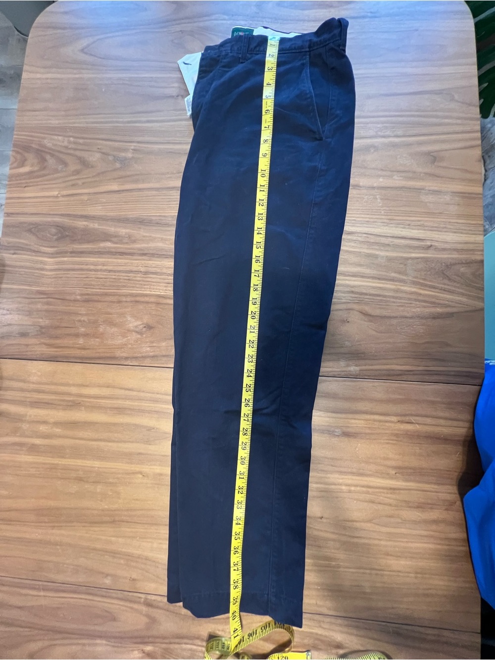 J Crew “broken in straight” navy chinos 34x30